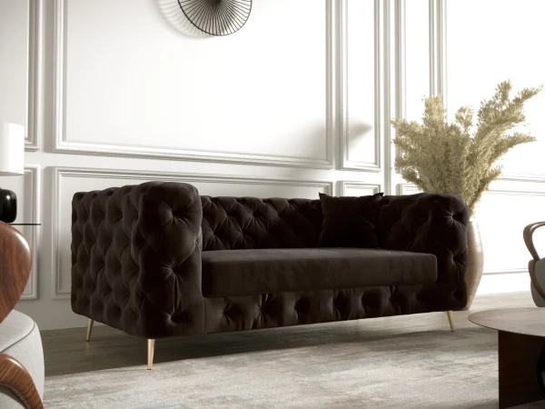 Chesterfield dwuosobowy