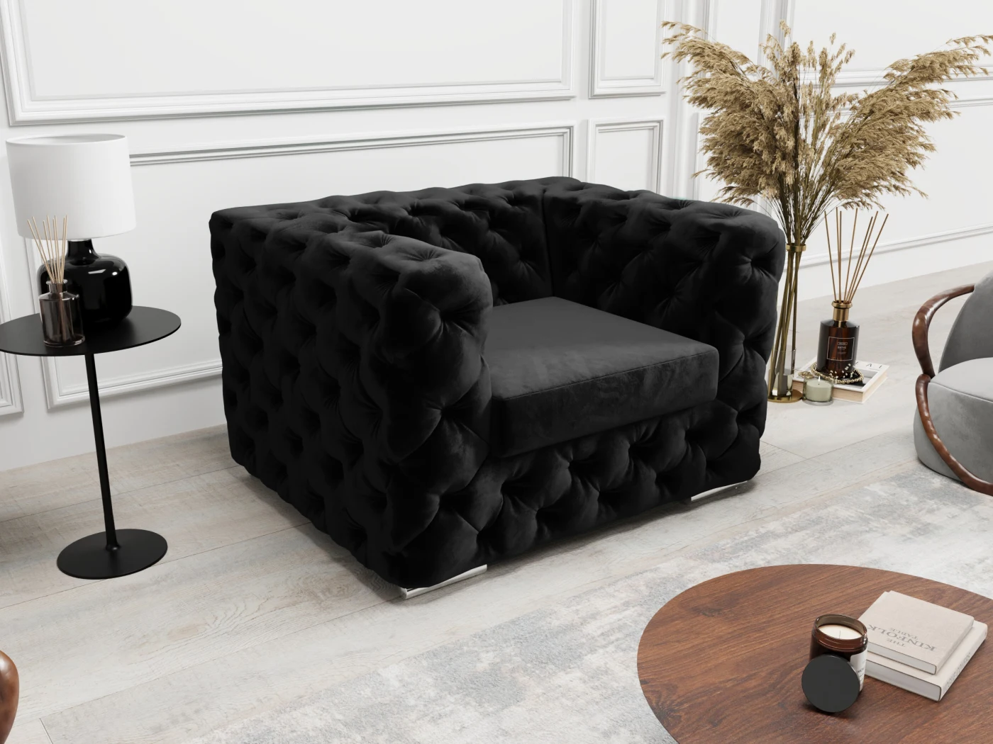 Fotel Chesterfield do modelu z funkcja spania – EN Meble