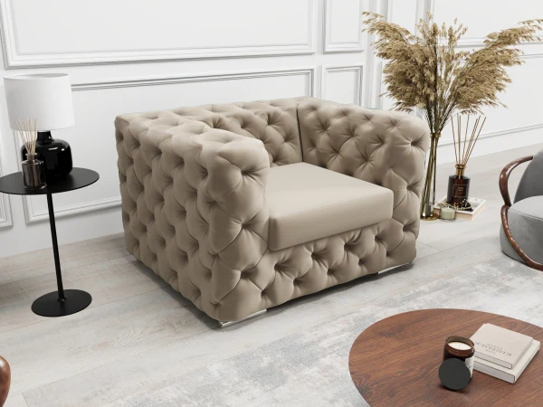 Fotel Chesterfield do modelu z funkcja spania