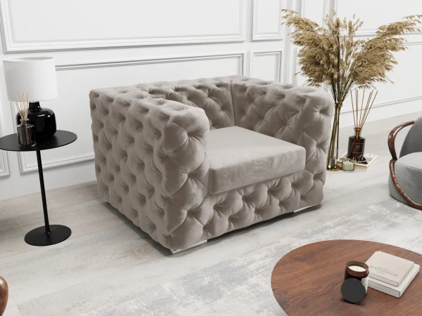 Fotel Chesterfield do modelu z funkcja spania